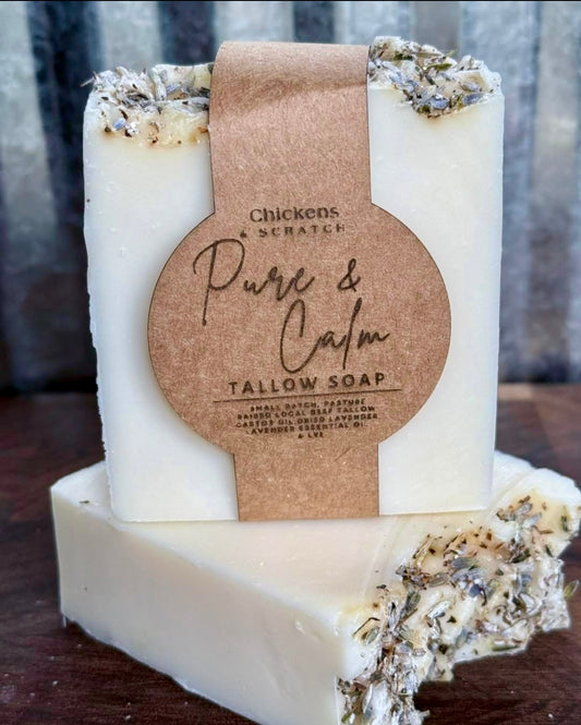Pure and Calm Tallow Soap  “Peaceful Retreat”