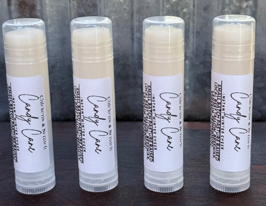Candy Cane Tallow Lip Balm      “Instant Winter Cheer”
