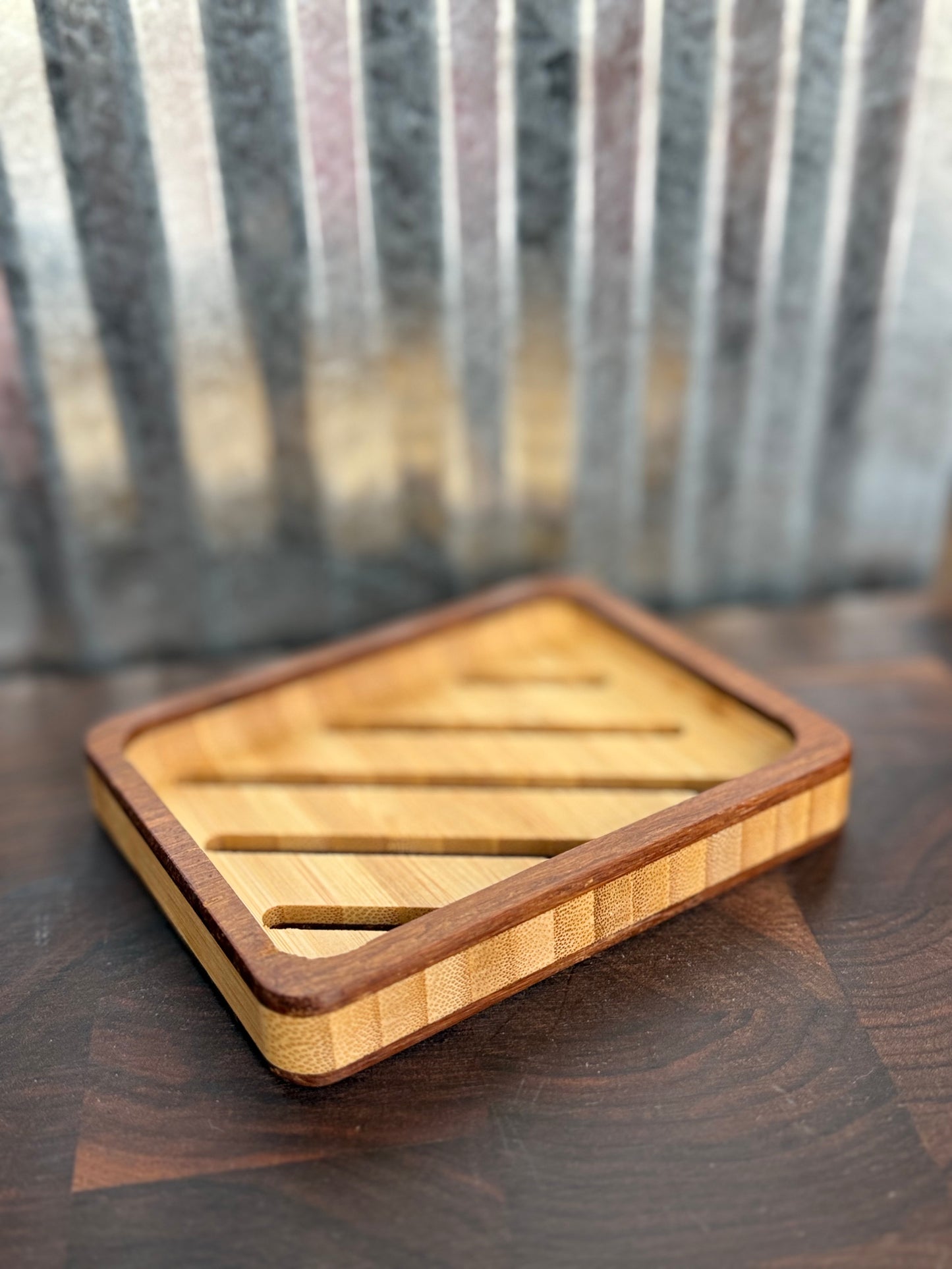 Chickens and Scratch Handcrafted Bamboo Soap Dish