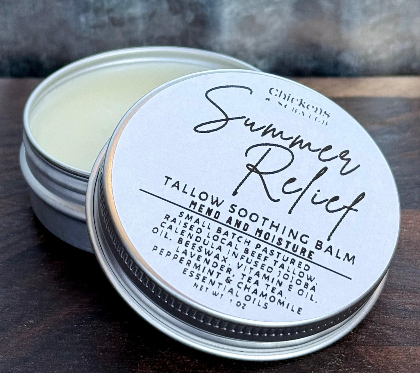 Summer Relief Tallow Soothing Balm  “Mend and Moisture”