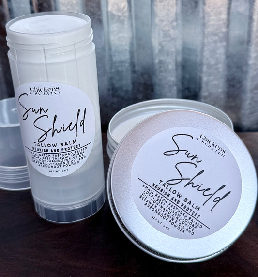 Sun Shield Tallow Balm “Nourish and Protect”